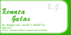 renata gulas business card